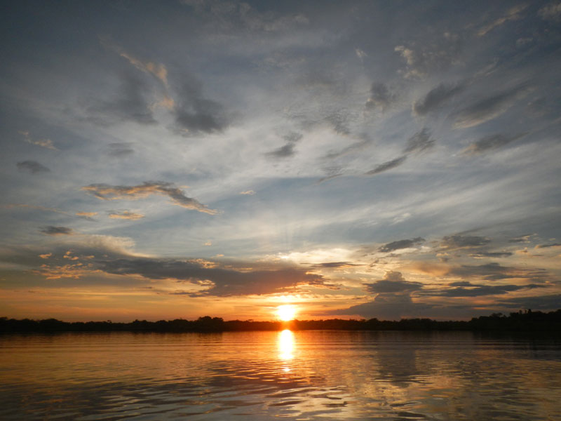 Ecuador's Amazon Basin Sunset