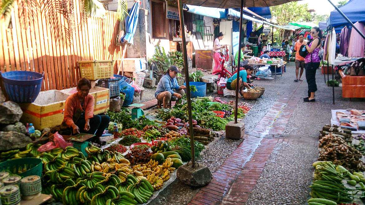 Luang Prabang Travel - morning market