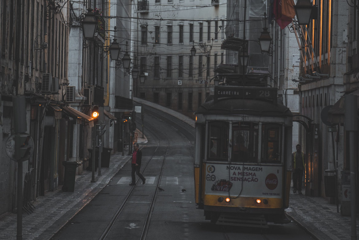 A Local's Guide to Lisbon - tram in Alfama