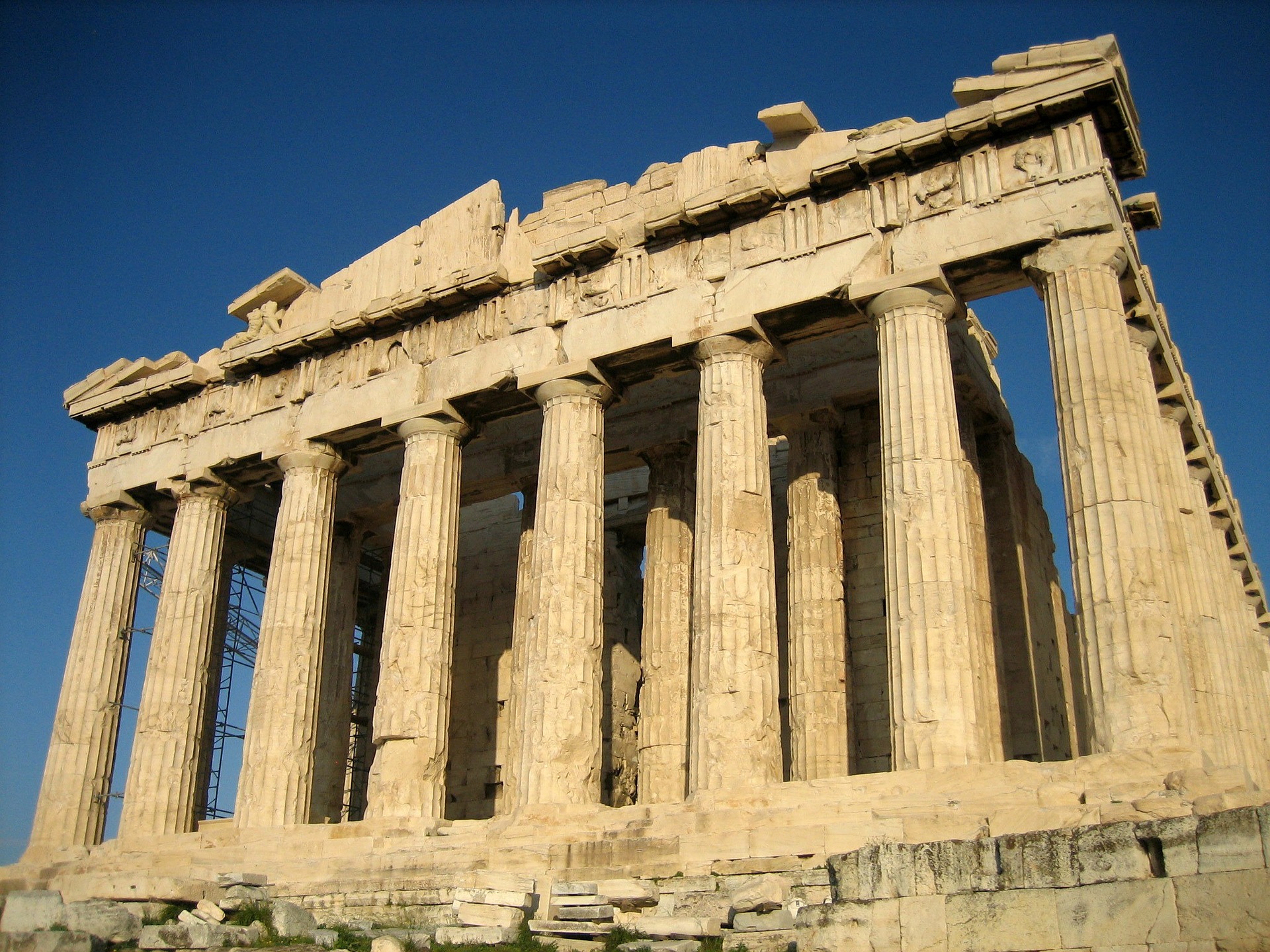 Standing on Acropolis hill, Parthenon is Athens' iconic landmark